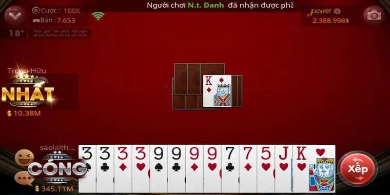 Cách chơi tiến lên miền Nam chuẩn nhất